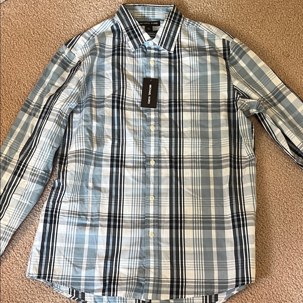Men’s plaid Michael Kors shirt